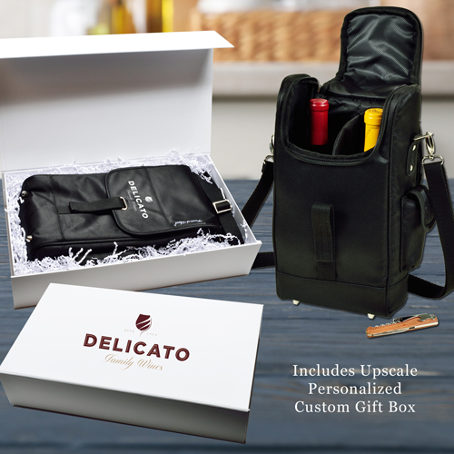 Two Bottle Carrier Gift Box Set